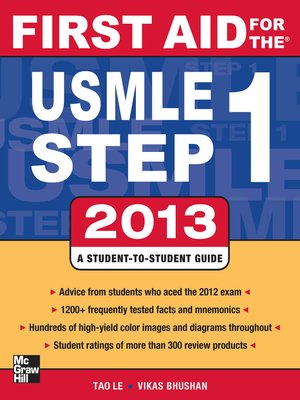 cover image of First Aid for the USMLE Step 1 2013